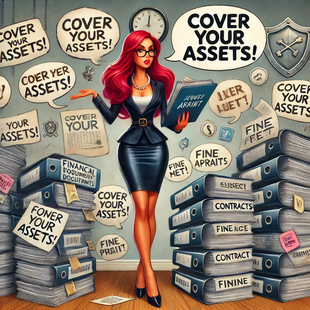 Learn WTF What the finance Podcast ai art graphic redhead CPA